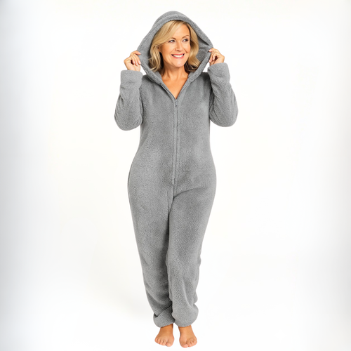 Fuzzy Fleece Jumper Women's Onesie Pajamas