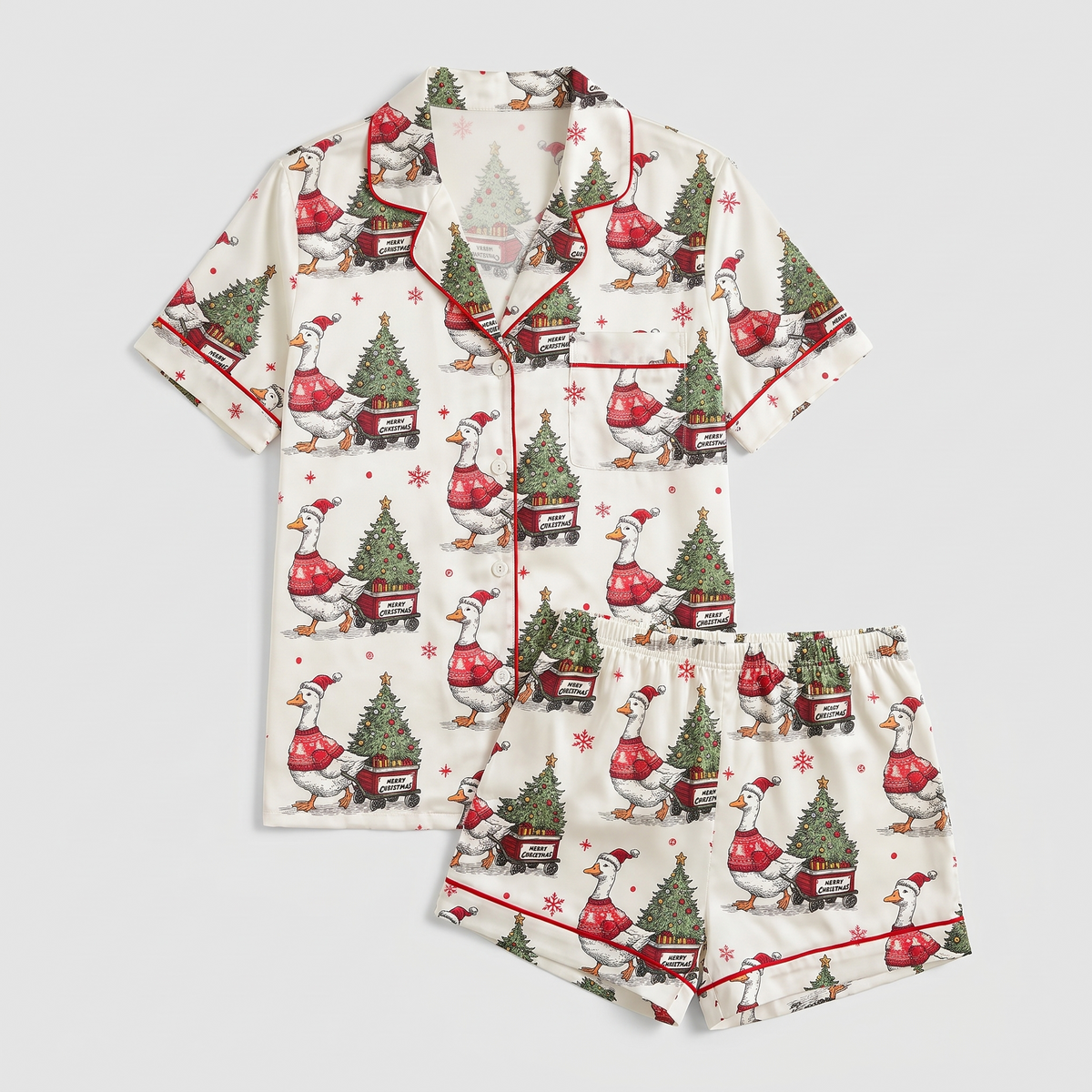 Oops I Got Another Tree Women's Pajama Set - flat lay