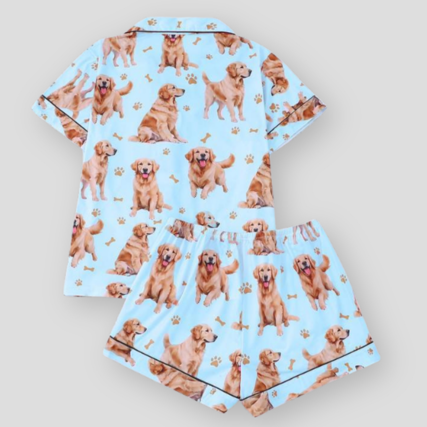 Golden Retriever Girlie Women's Pajama Set