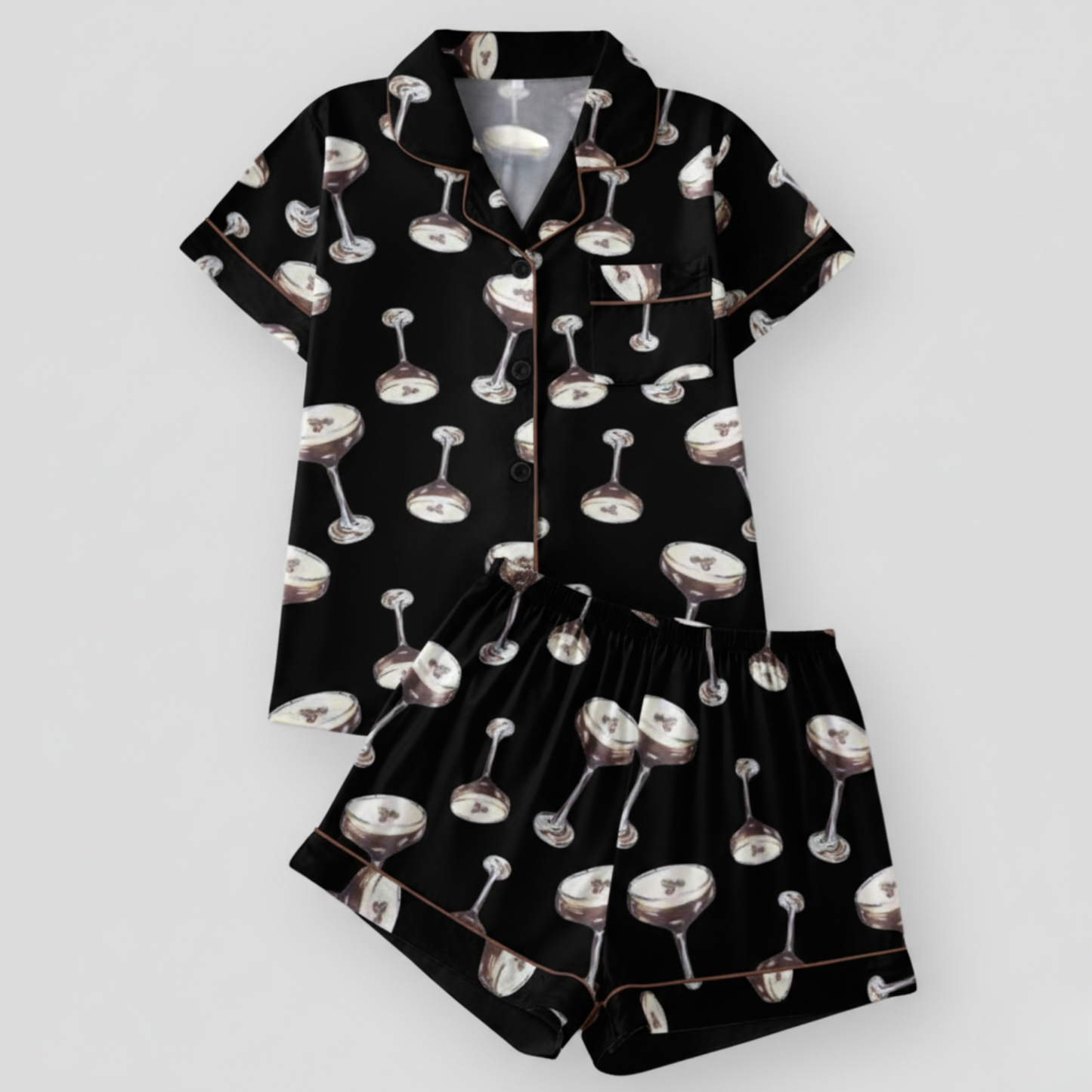 (Buy 2 Get 1) Espresso Martini Women's Pajama Set