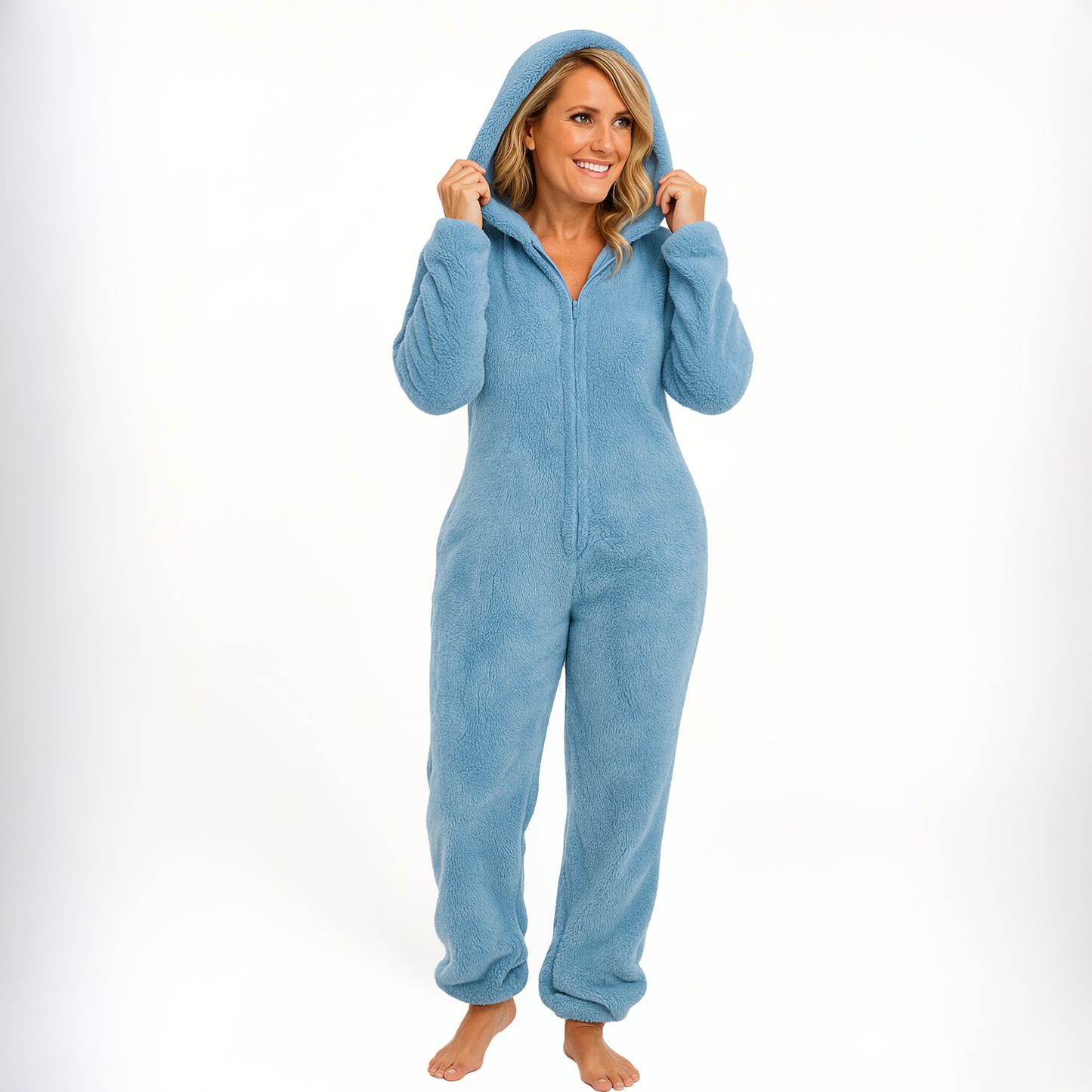 Fuzzy Fleece Jumper Women's Onesie Pajamas