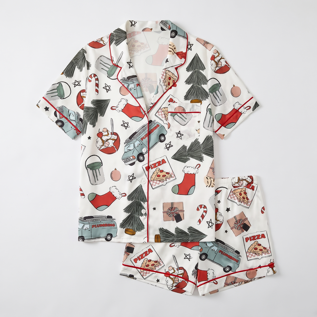 Keep The Change Inspired Women's Pajama Set - flat lay