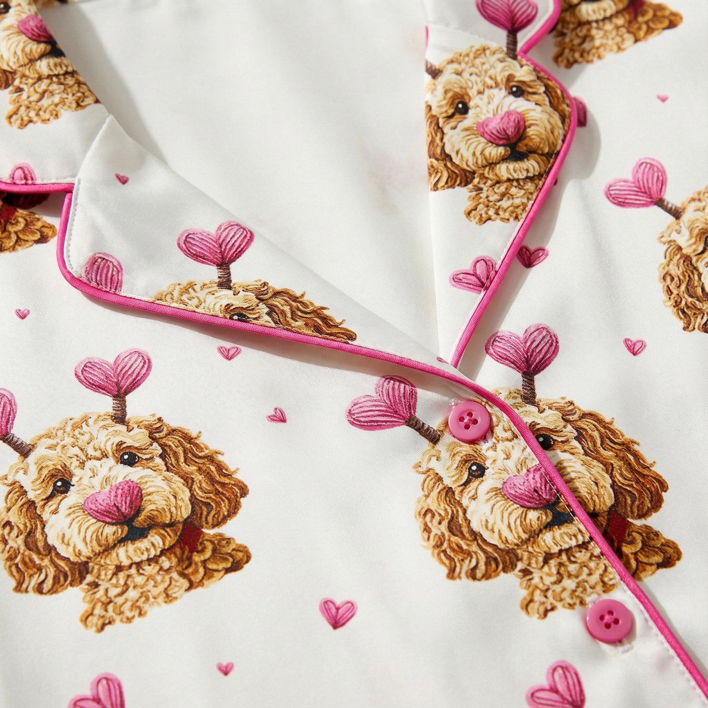 Valentine's Day Goldendoodles Women's Pajama Set