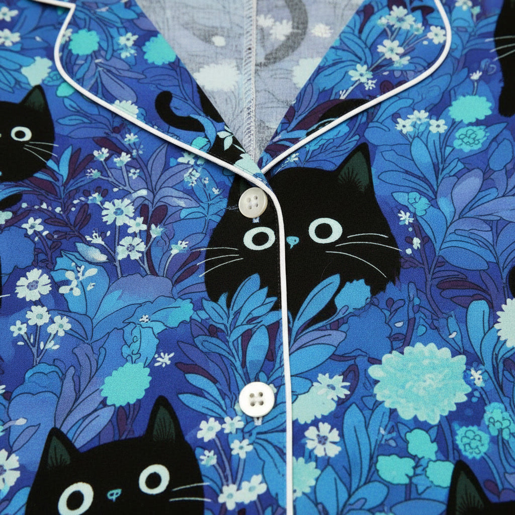 Black Cats Women's Pajama Set