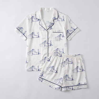 Bride To Be Cats Women's Pajama Set - flat lay