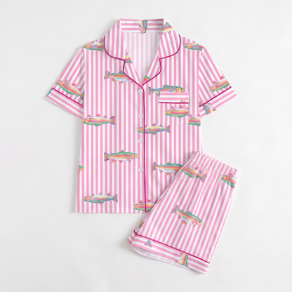 Rainbow Trout Women's Pajama Set