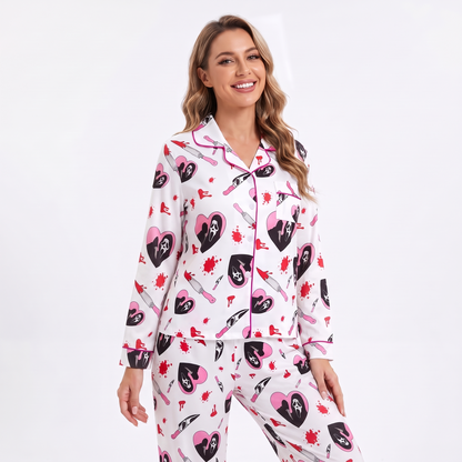 Scream Knife Halloween Women's Pajamas