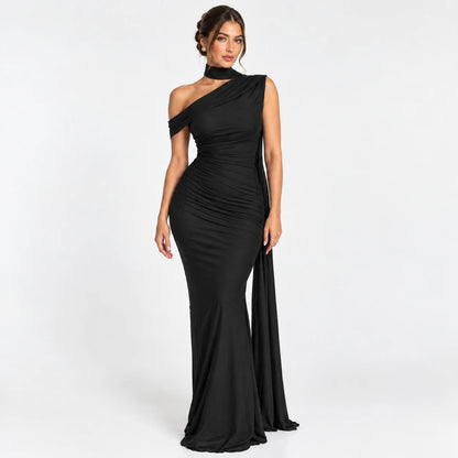 Women's One-Shoulder Snatched Hourglass Shaping Gown
