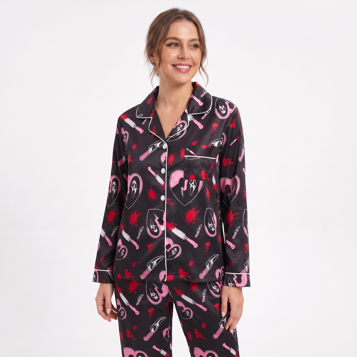 Scream Knife Halloween Women's Pajamas