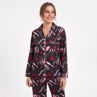 Scream Knife Halloween Women's Pajamas