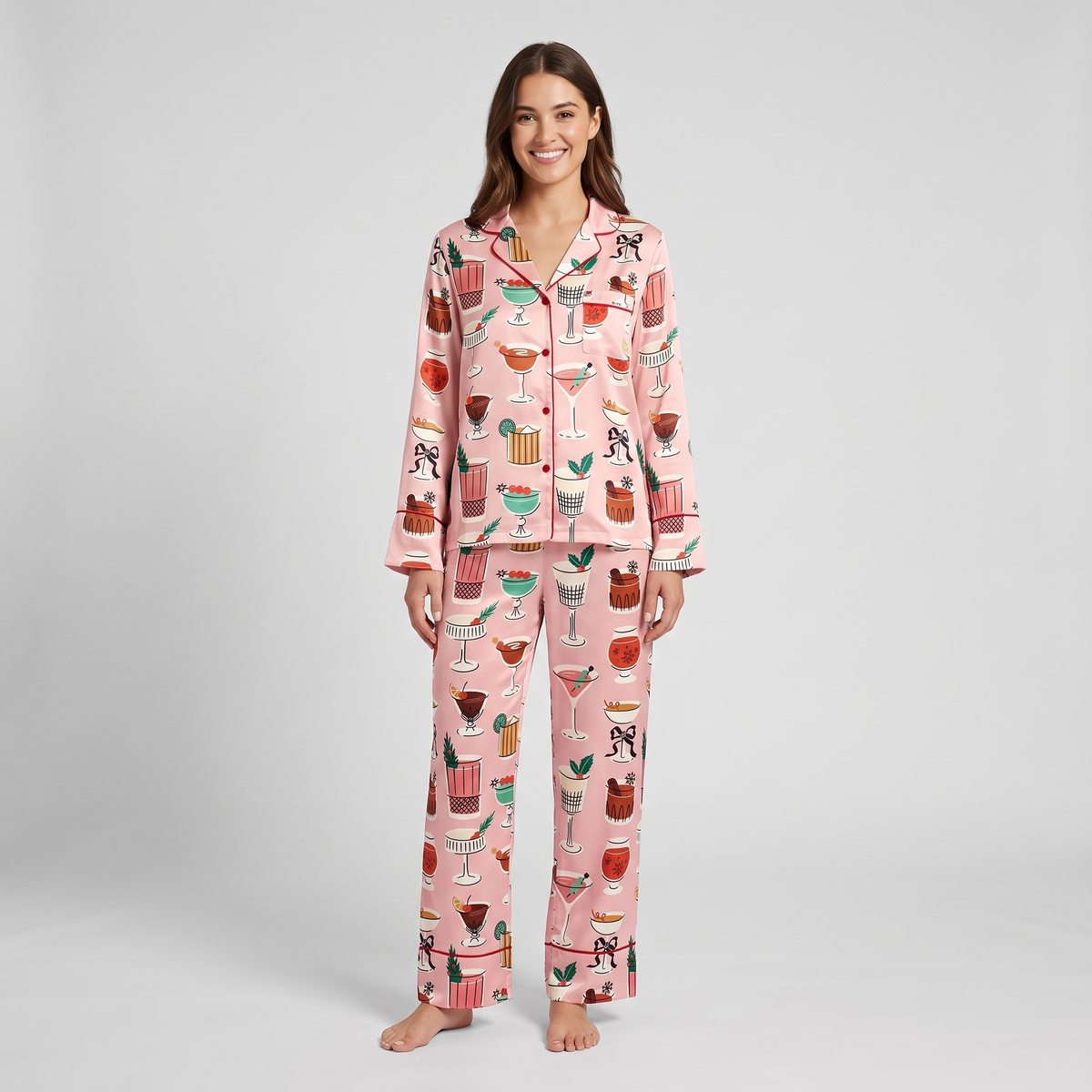 Tinsel & Tinis Women's Pajama Set - long sleeve and pants