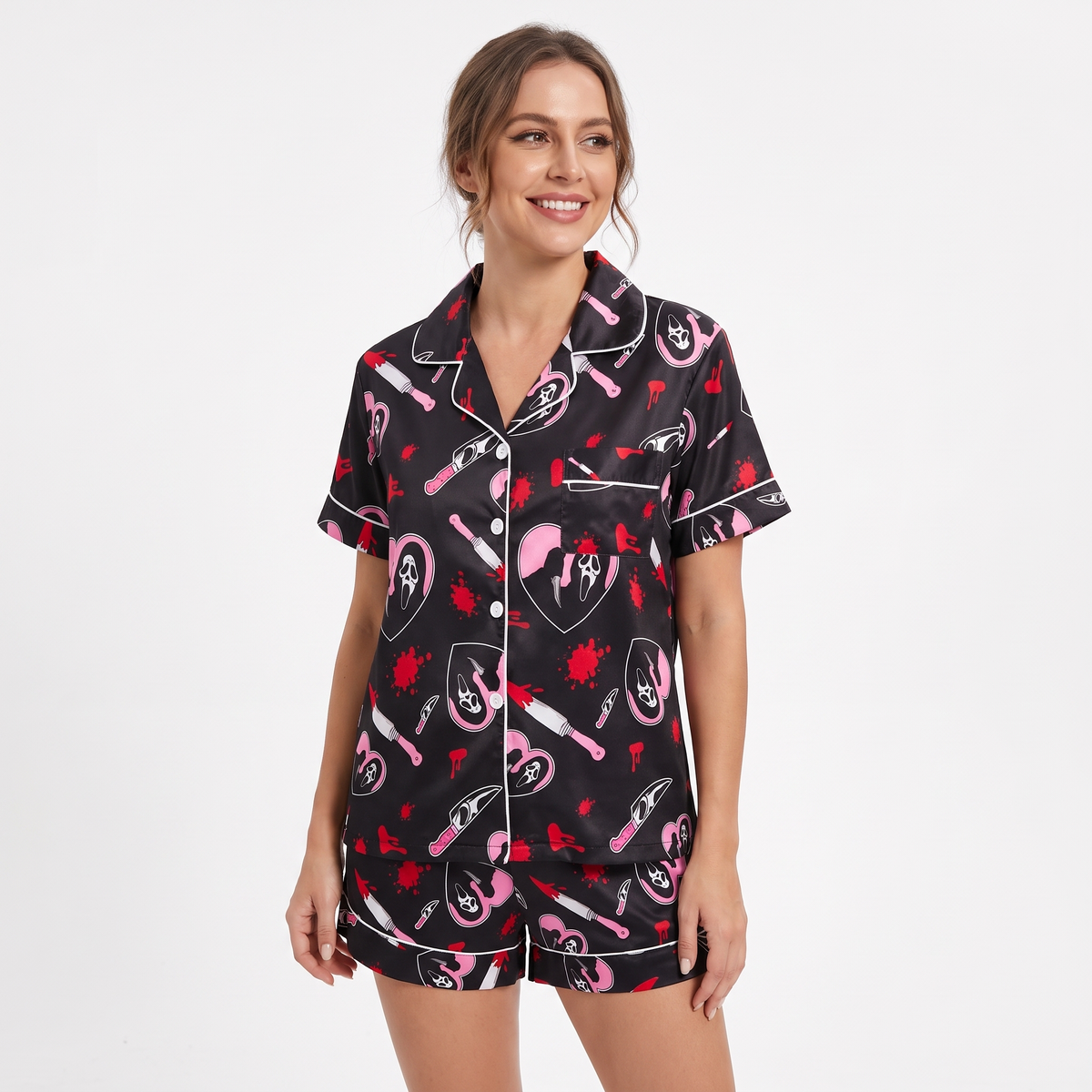 Scream Knife Halloween Women's Pajamas