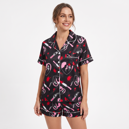 Scream Knife Halloween Women's Pajamas