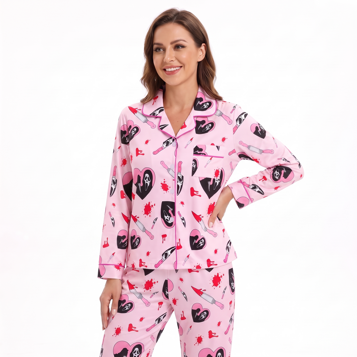Scream Knife Halloween Women's Pajamas