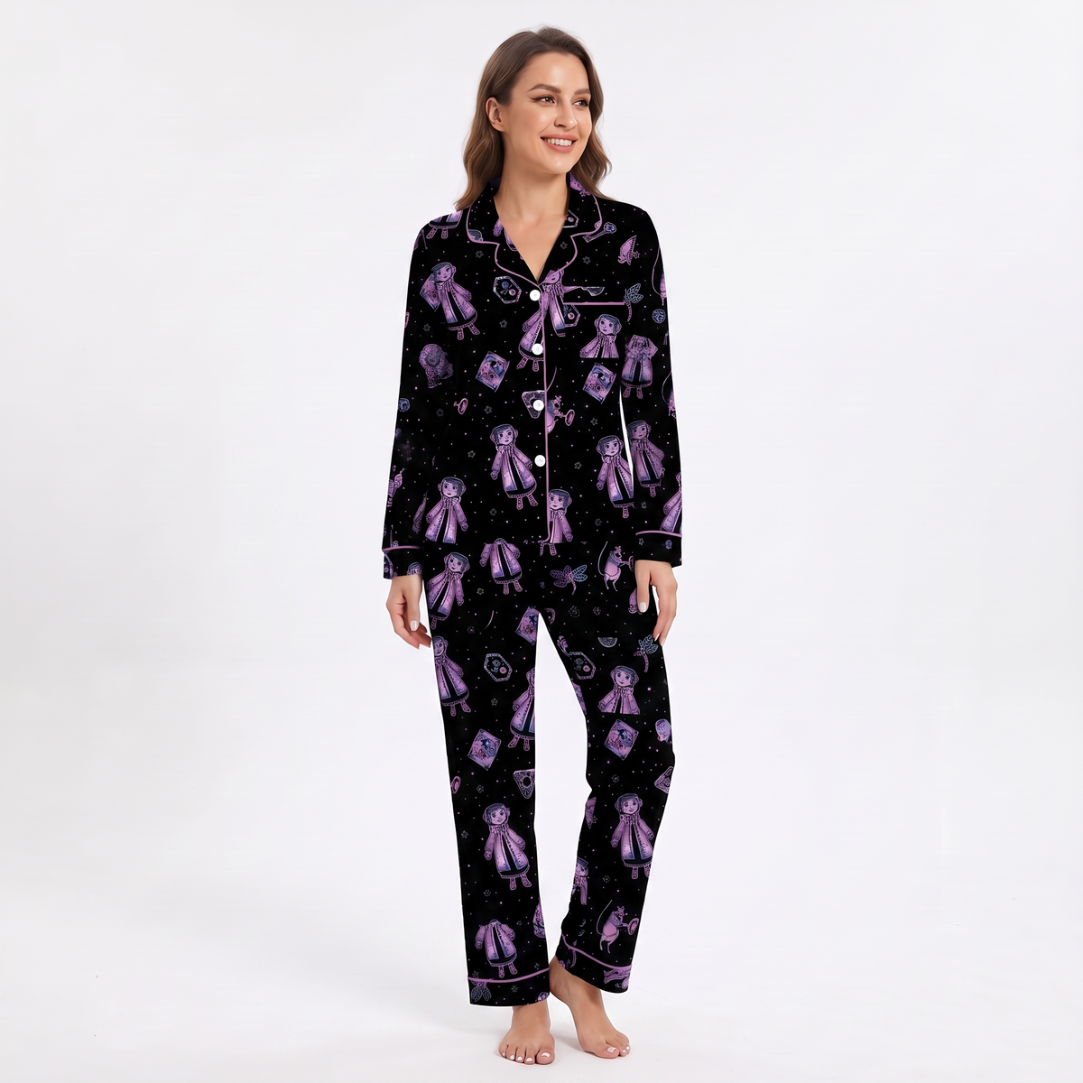 Button Eye Fantasy Women's Pajamas