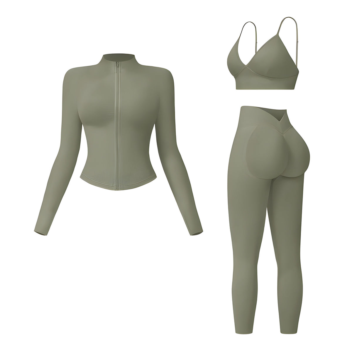 Women's 3 Piece Activewear Set