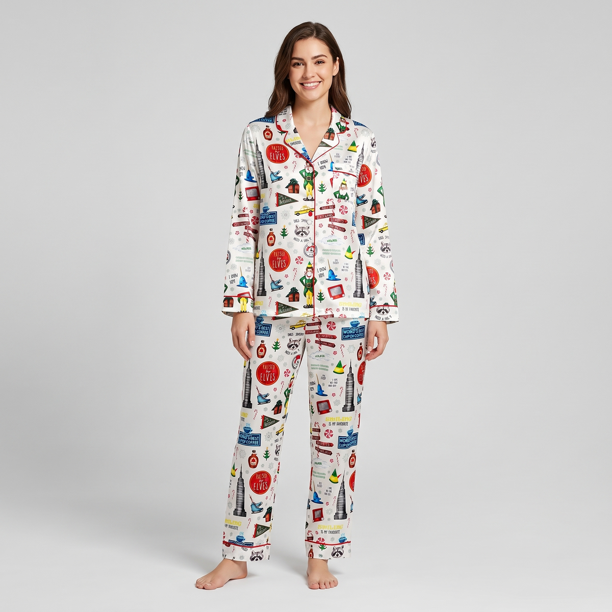 Raised By Elves Women's Pajama Set - long sleeve and pants