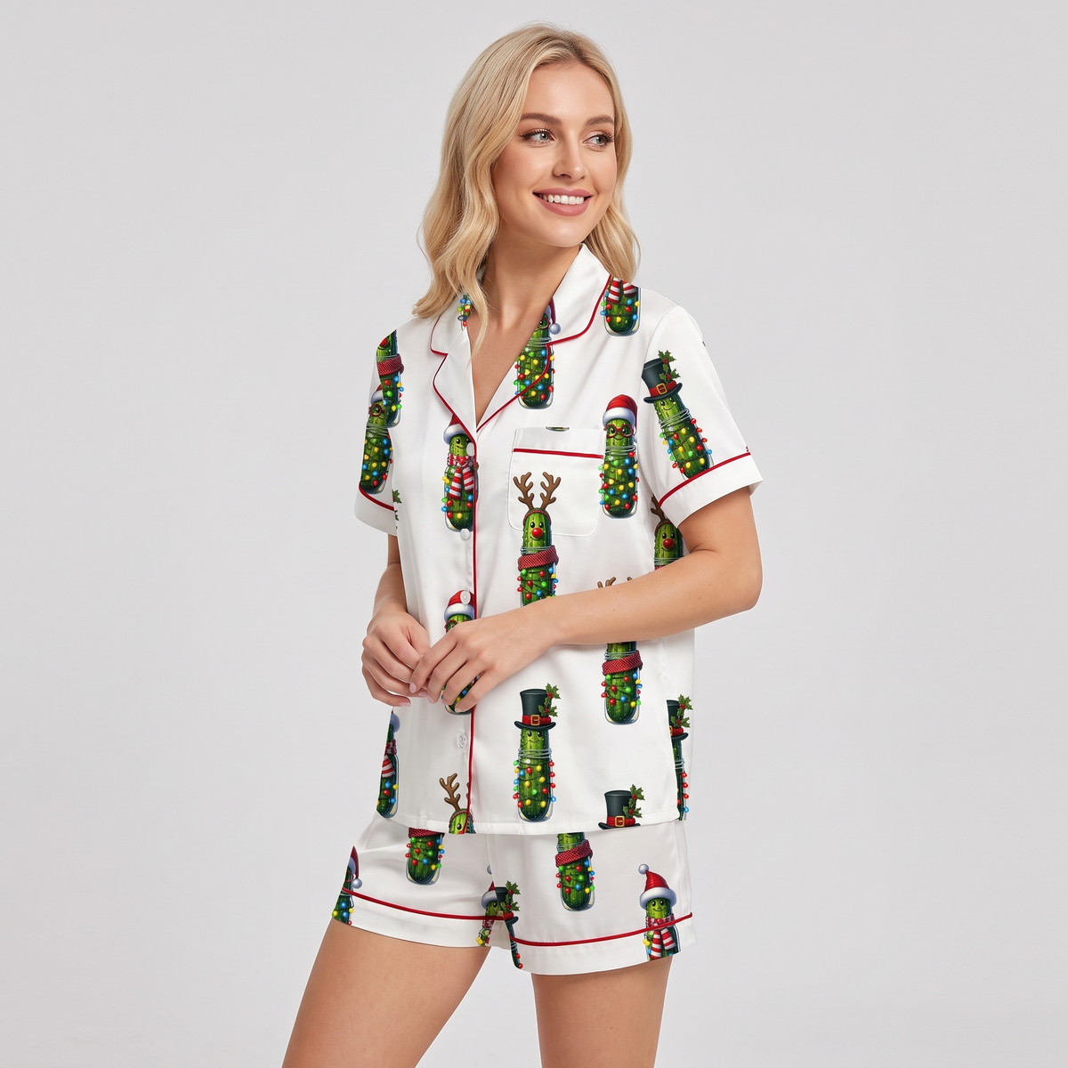 Twinkle Pickles Women's Pajama Set - short sleeve and shorts