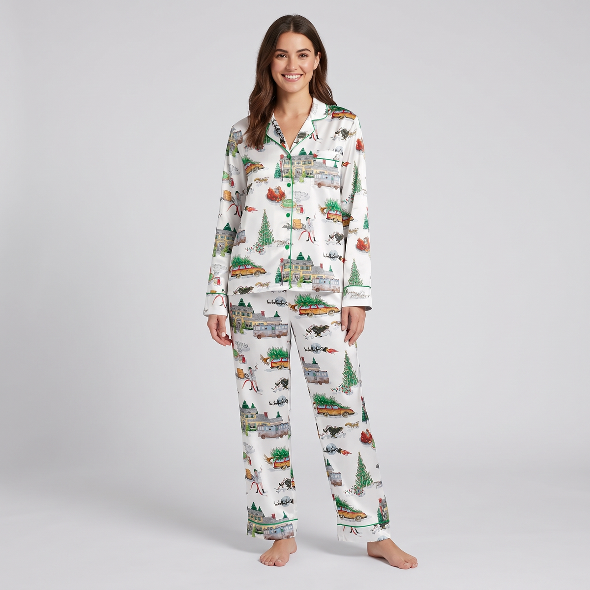 Family Truckster Inspired Women's Pajama Set - long sleeve and pants