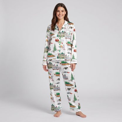 Family Truckster Inspired Women's Pajama Set - long sleeve and pants