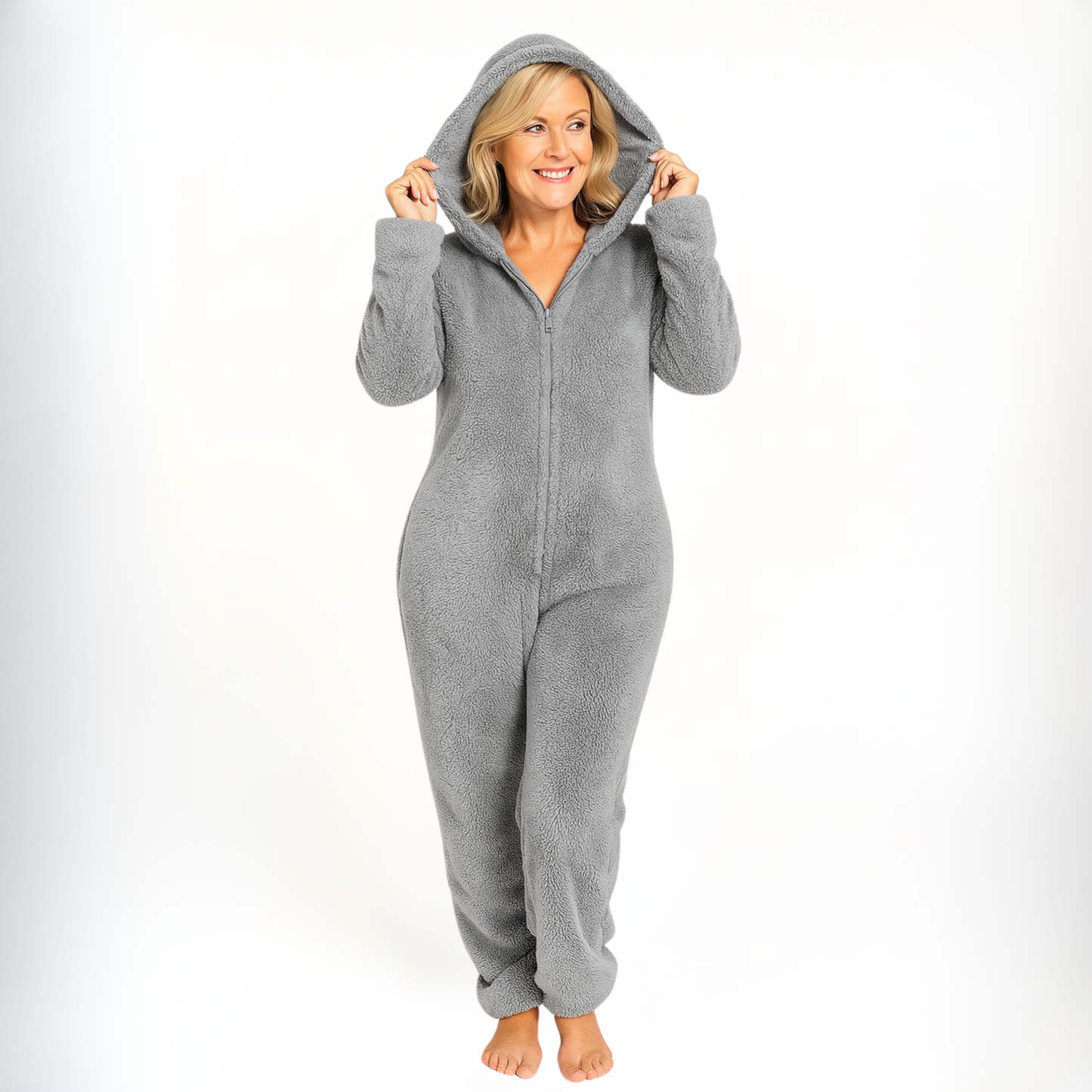 Fuzzy Fleece Jumper Women's Onesie Pajamas