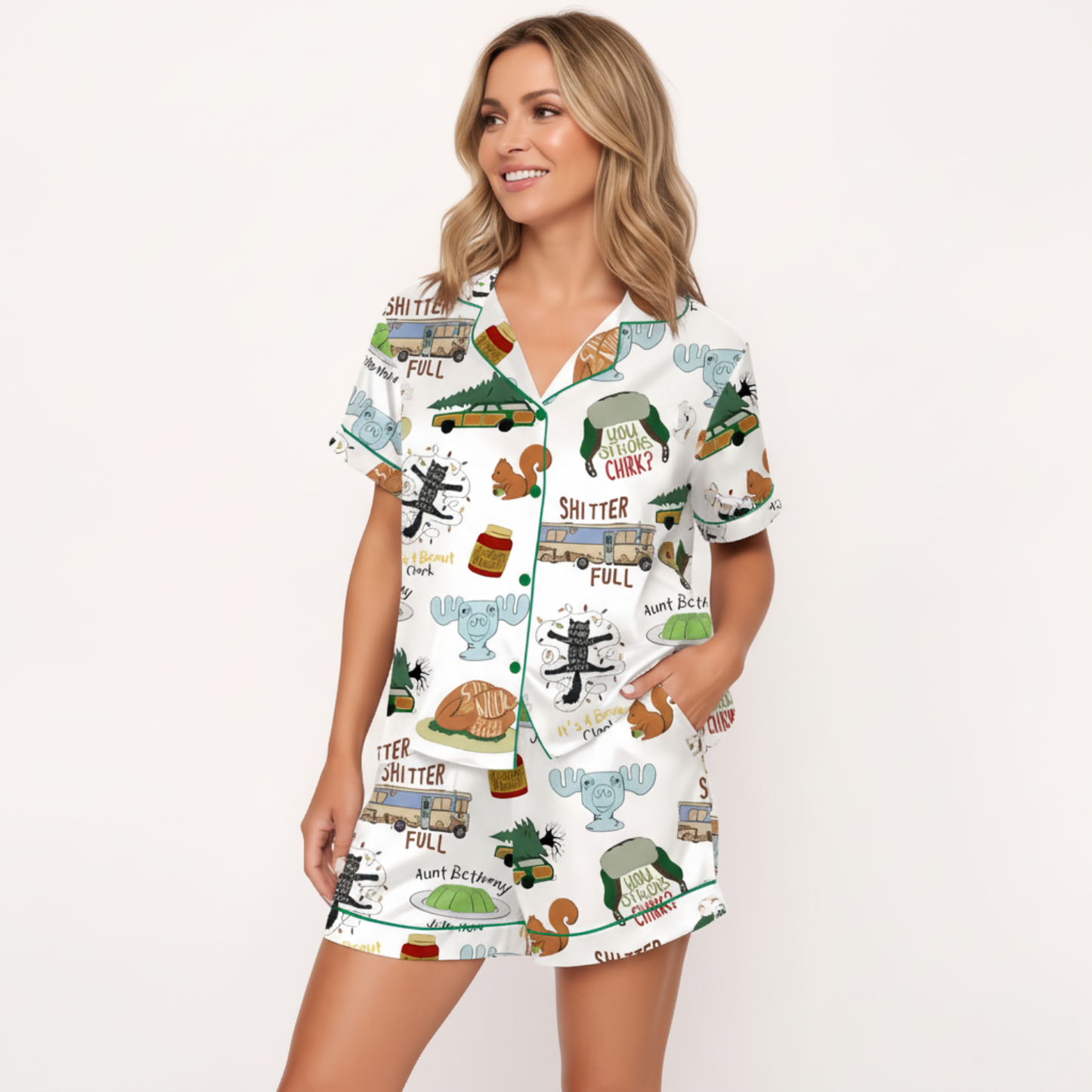 Christmas Vacation Inspired Women's Pajama Set