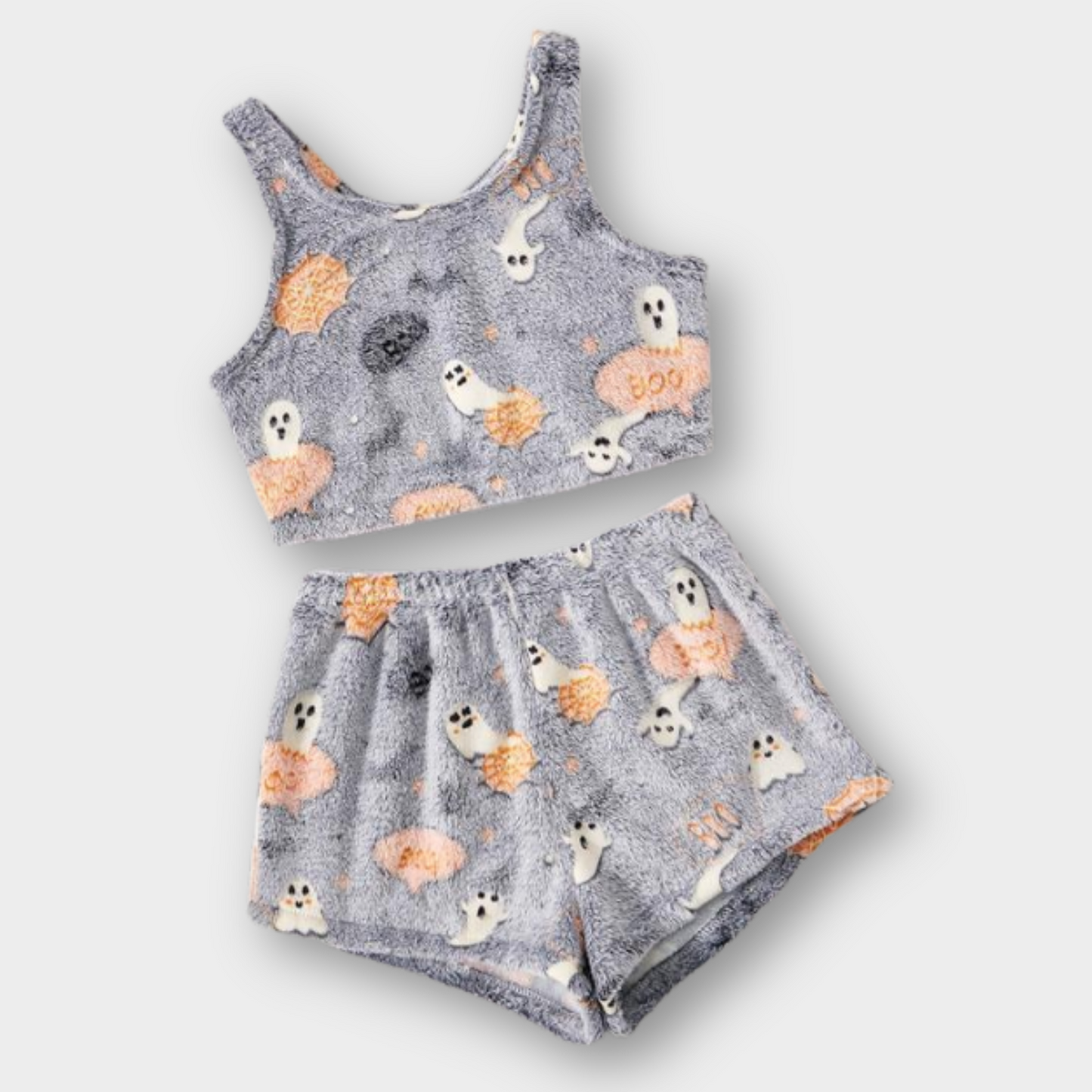 Glow In The Dark Fuzzy Halloween Lounge Set