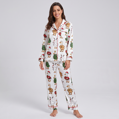 Just A Jolly Goose Women's Pajama Set - long sleeve and pants