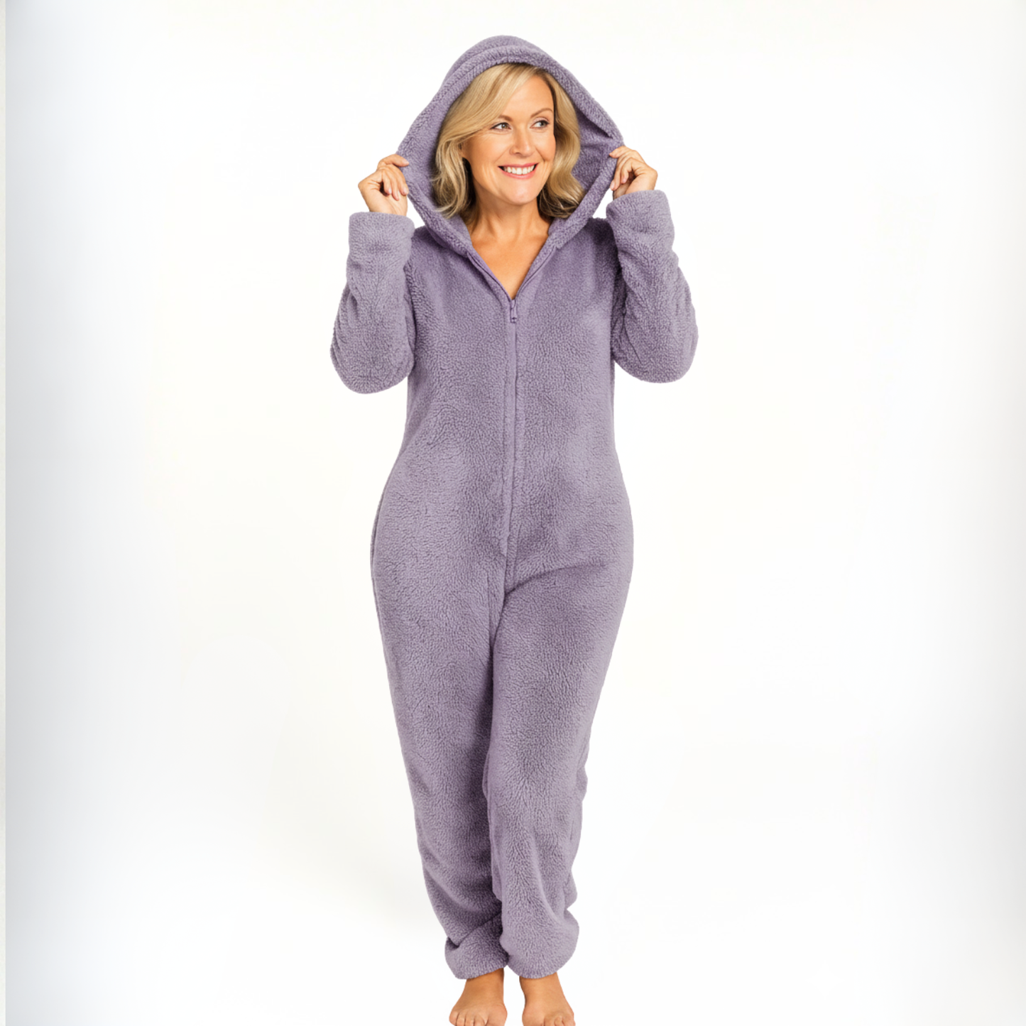 Fuzzy Fleece Jumper Women's Onesie Pajamas
