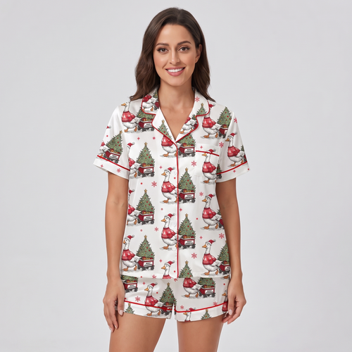 Oops I Got Another Tree Women's Pajama Set - short sleeve and shorts