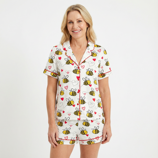 Valentine's Day Bee Mine Women's Pajama Set