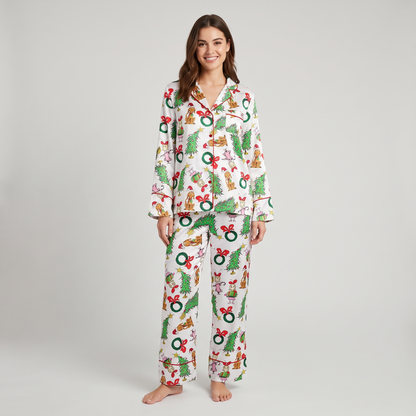 You're A Mean One Inspired Women's Pajama Set - long sleeve and pants