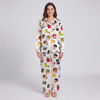 Wet Bandits Inspired Women's Pajama Set - long sleeve and pants