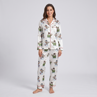 Snowasis Women's Pajama Set - long sleeve and pants