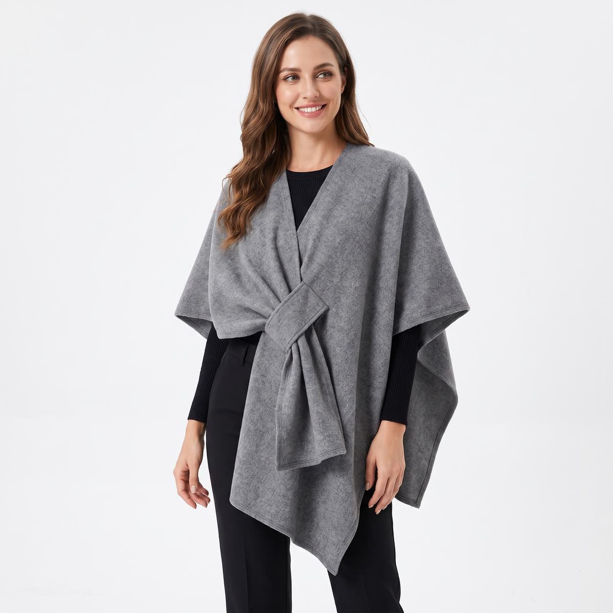 Pull-Through Wrap Women's Shawl Cape