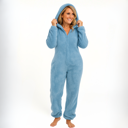 Fuzzy Fleece Jumper Women's Onesie Pajamas