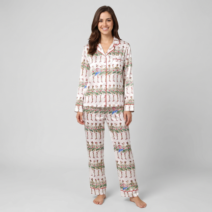 Radio City Kicklines Women's Pajama Set - long sleeve and pants