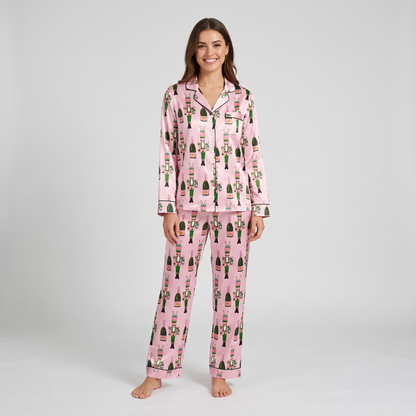 Nutcracker Bubbly Women's Pajama Set - long sleeve and pants