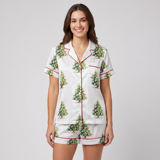 The Year I Learned Mahjong Women's Pajama Set - short sleeve and shorts