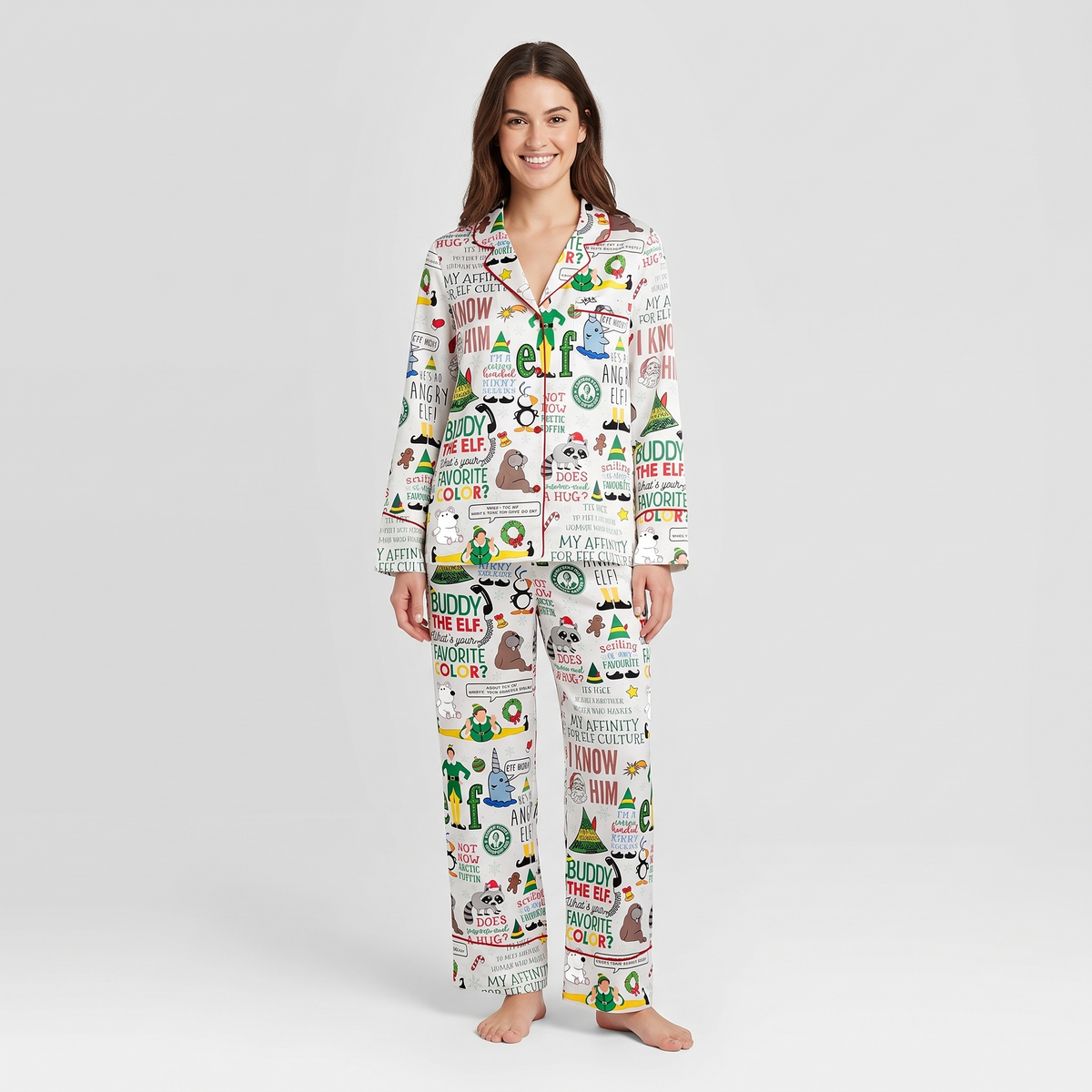 Buddy's Favorite Color Inspired Women's Pajama Set - long sleeve and pants