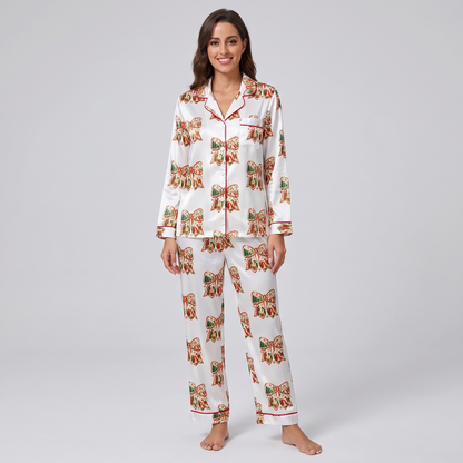 Every Knee Shall Bow Women's Pajama Set - long sleeve and pants