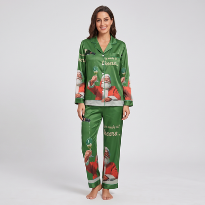 We Made It Cheers Women's Pajama Set - long sleeve and pants