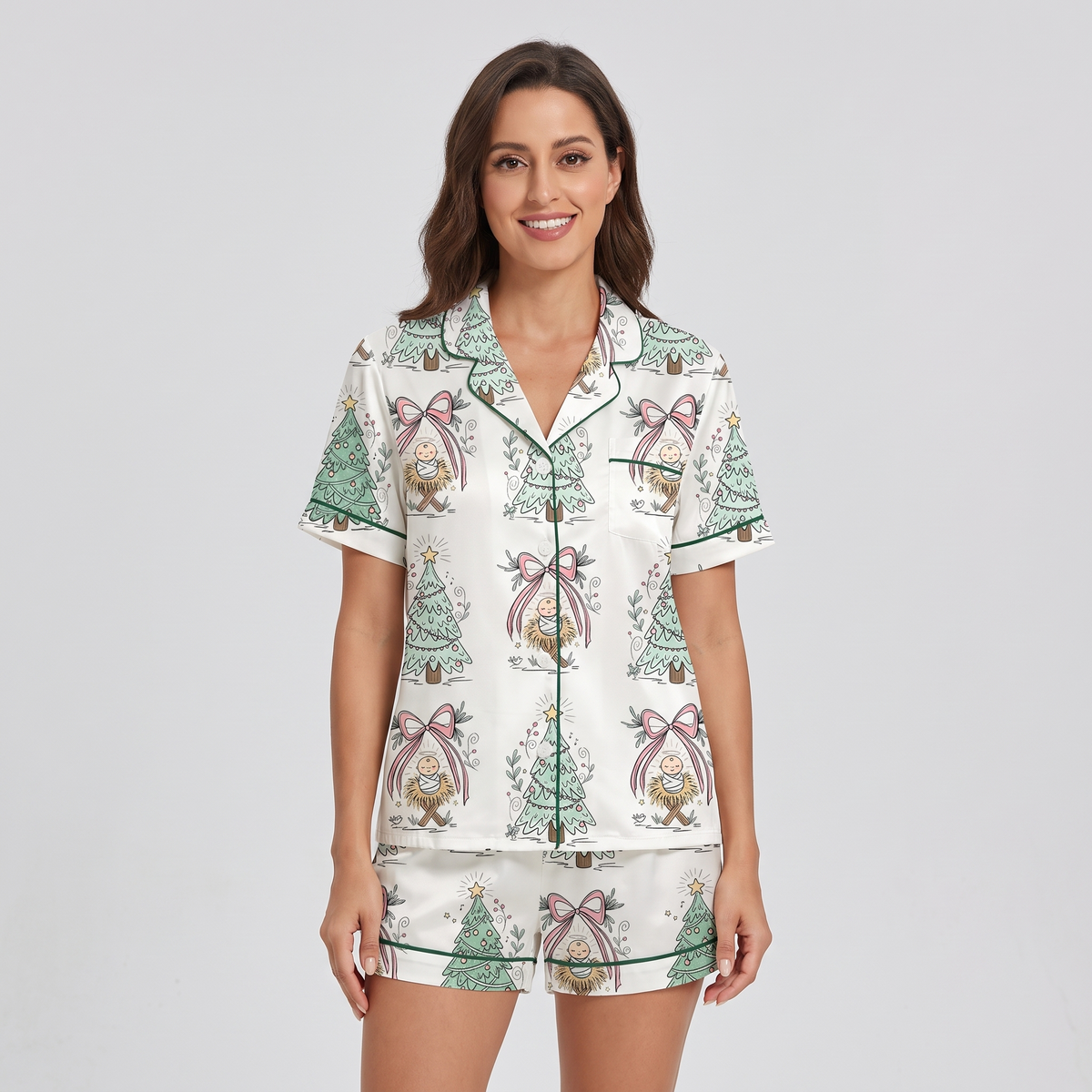 Let Heaven & Nature Sing Women's Pajama Set - short sleeve and shorts