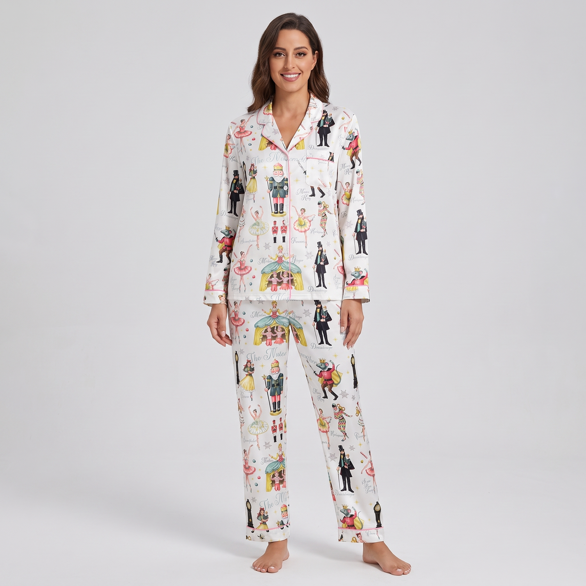 Sugar Plum Ballet Women's Pajama Set - long sleeve and pants
