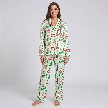 Cotton-Headed Ninny Muggins Inspired Women's Pajama Set - long sleeve and pants