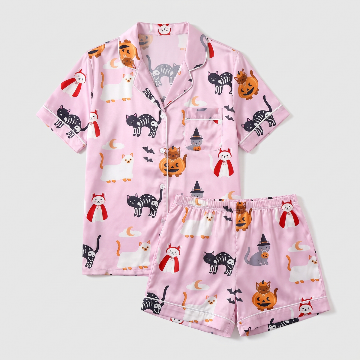 Costume Kittens Women's Pajama Set - flat lay