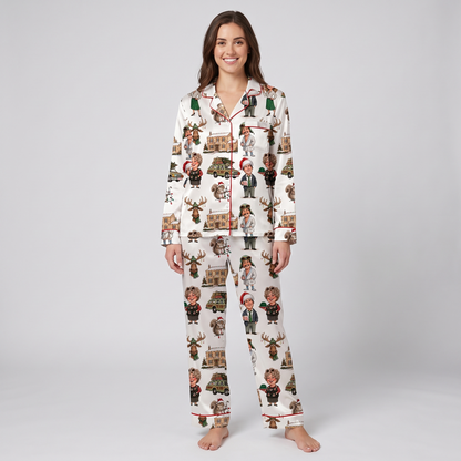 Griswold Family Portraits Inspired Women's Pajama Set - long sleeve and pants