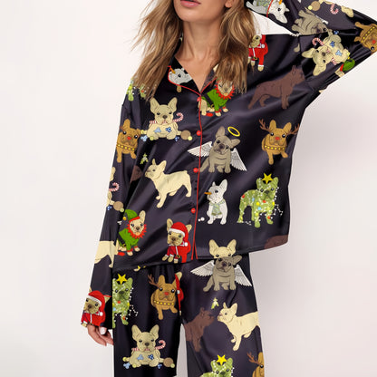 Christmas Frenchies Women's Pajama Set
