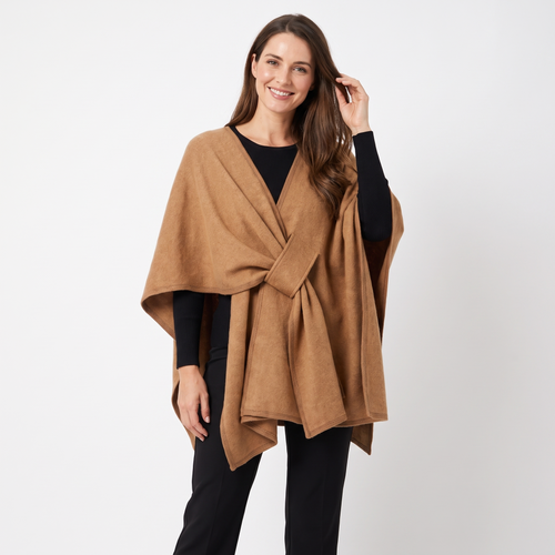 Pull-Through Wrap Women's Shawl Cape
