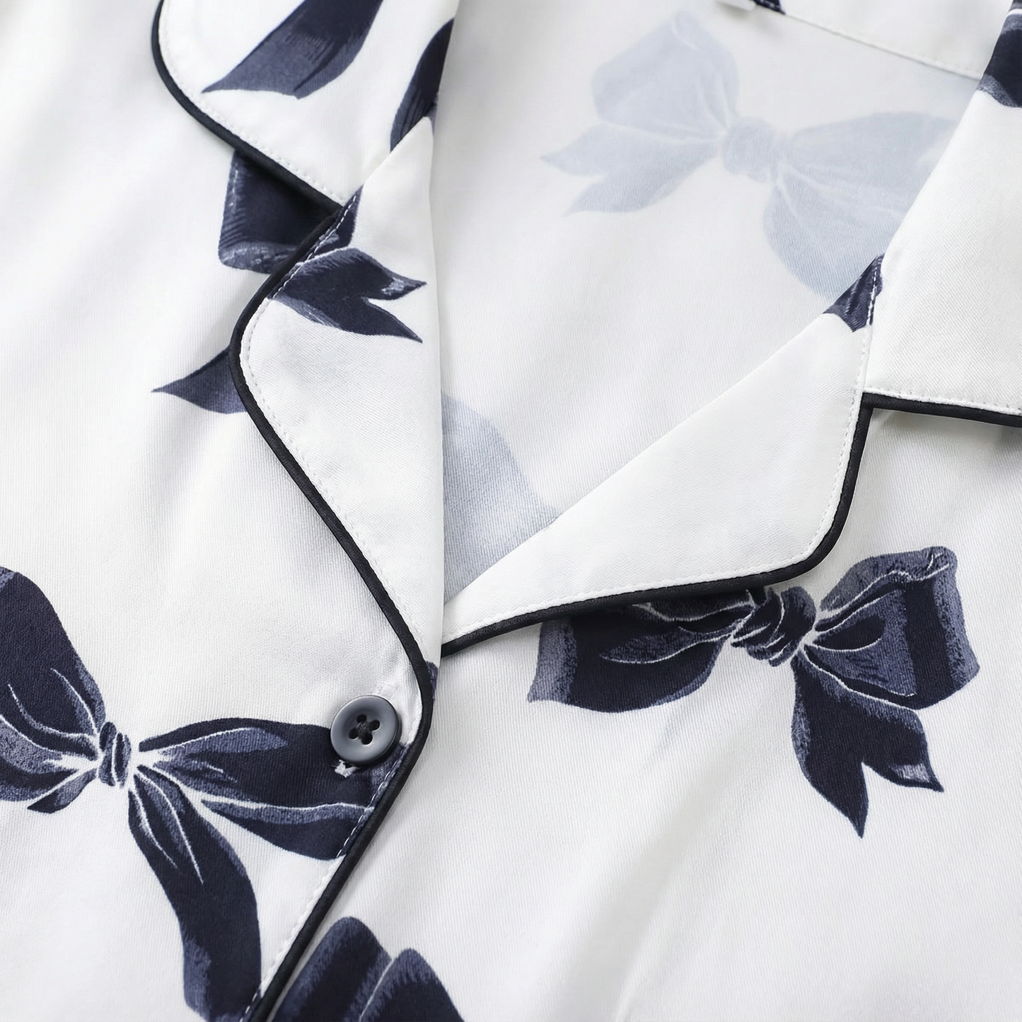 Valentine's Day Extravagant Bows Women's Pajama Set